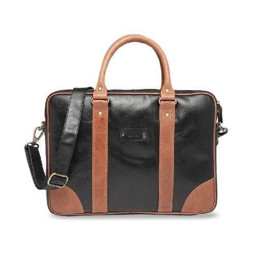 Unisex Black Solid Laptop Bag