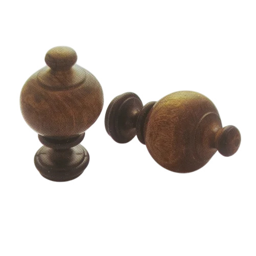 Wood Curtain Rod End Cap