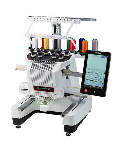Brother PR1055X Entrepreneur Pro X 10 Needle Multi Needle Embroidery Machine