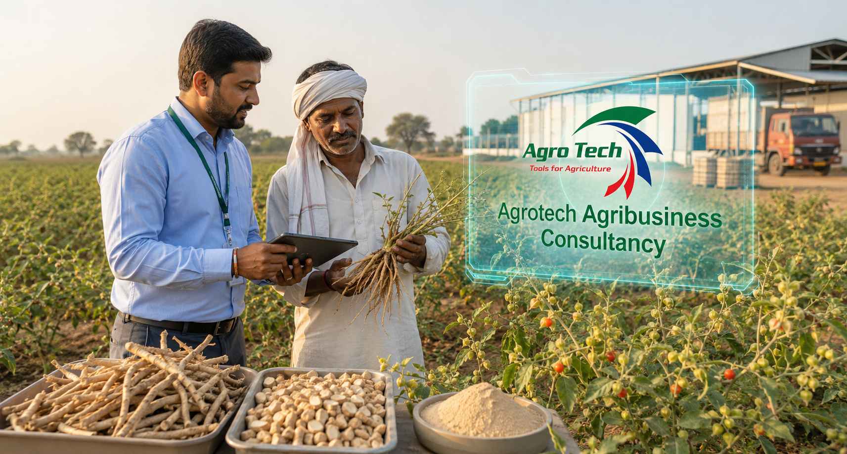 Commercial Ashwagandha Farming And Root Processing Consultancy By Agrotech Agriculture Consultancy