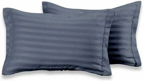 Dark Grey Color Cotton Pillow Cover