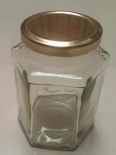 Hexagon Glass Jar
