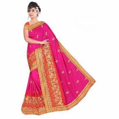 Ladies Embroidered Casual Saree