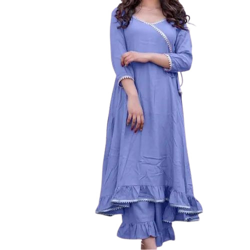 Ladies Plain Rayon Kurti