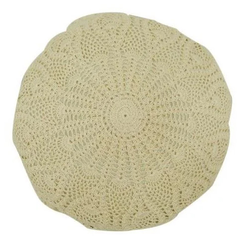 Linen Lace Crochet Cushion Covers