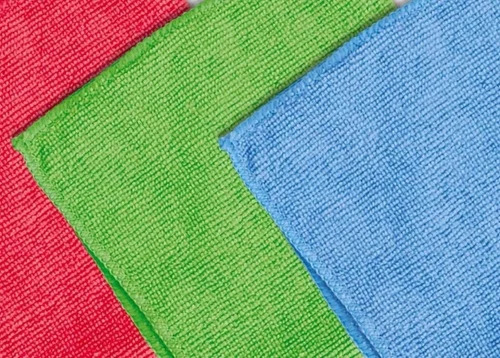 Rectangular Microfiber Cleaning Cloth - Color: Blue