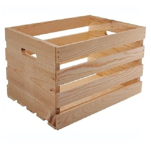 Rectangular Wooden Basket