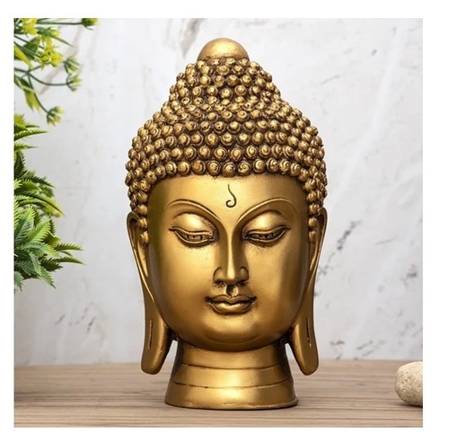 Resin Buddha Head Idol Statue Showpiece