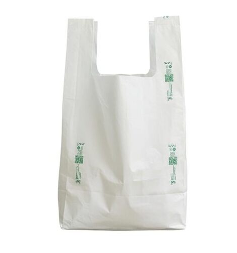 White Compostable Carry Bags