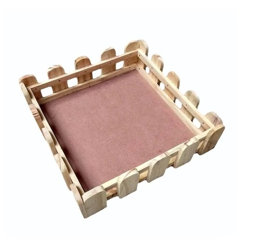 Wooden Square Basket