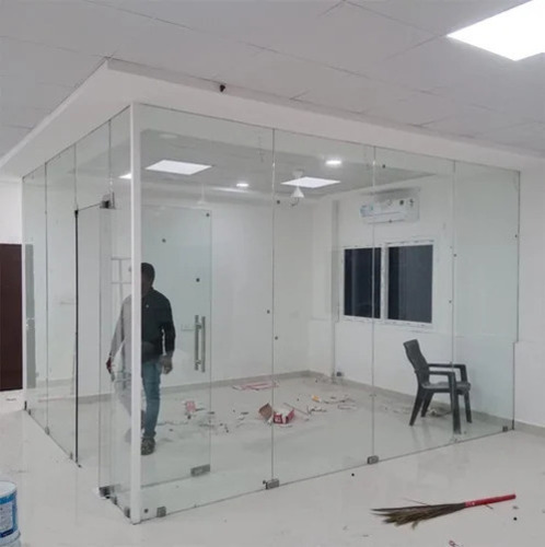 2-3 Inch Office Frameless Glass Partition