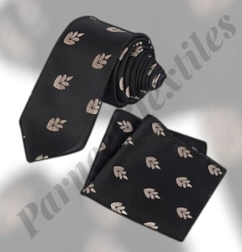 Black Microfiber Necktie