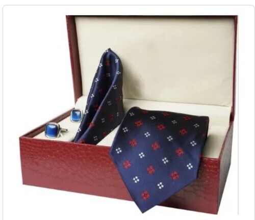 Blue Printed Tie