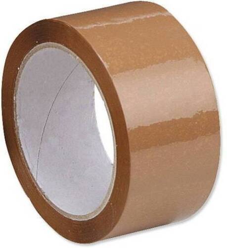 Brown Bopp Adhesive Packaging Tape - Brown, Single Side Adhesive | Eco Friendly, Water Resistant, Packaging Use