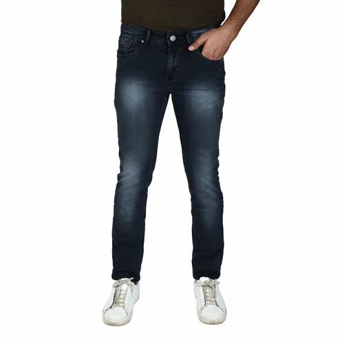 Dark Blue Slim Fit Jeans - Denim, Various Sizes, Dark Blue | Breathable, Anti UV, Quick Dry, Comfortable Fit