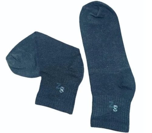 Gents Cotton Socks - Cotton, Medium, Black | Soft Fabric, Breathable Design, Stretch Fit, Sweat Absorbent, Durable