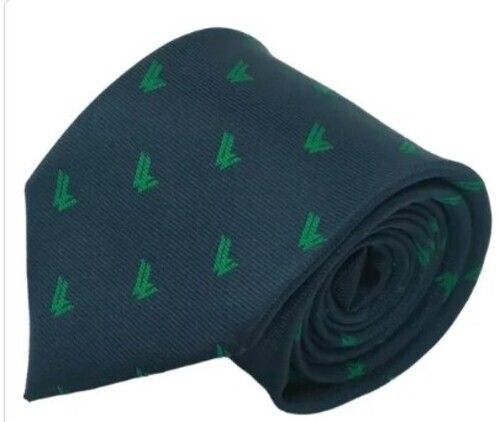Green Polka Printed Necktie