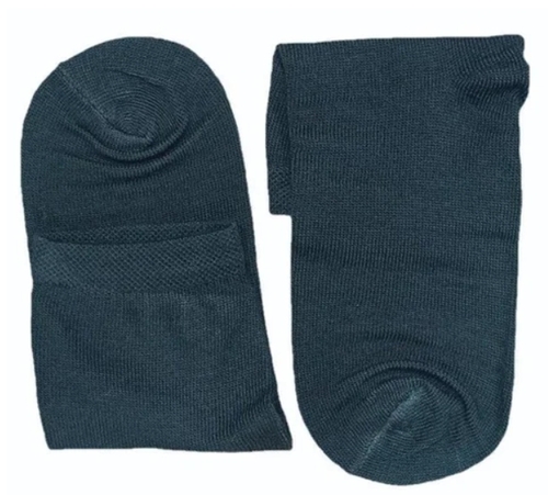 Men Black Cotton Ankle Socks