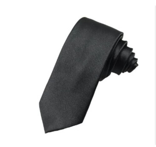 Mens Plain Silk Necktie
