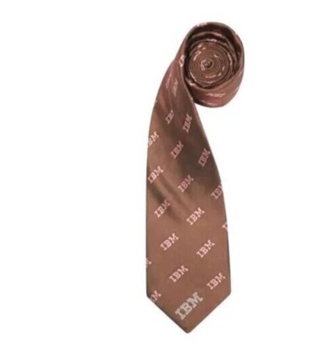 Mocha Brown Office Printed Necktie