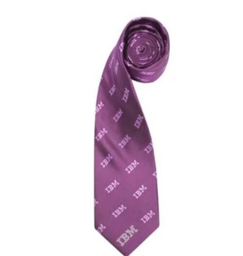 Purple Office Printed Necktie