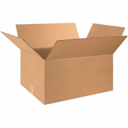 Rectangular Brown Corrugated Box