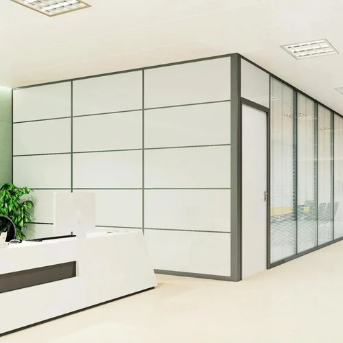 Rectangular Office Door Glass Partition