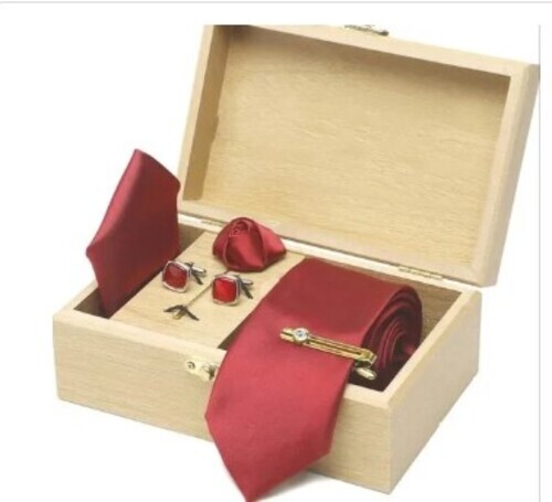 Red Plain Necktie