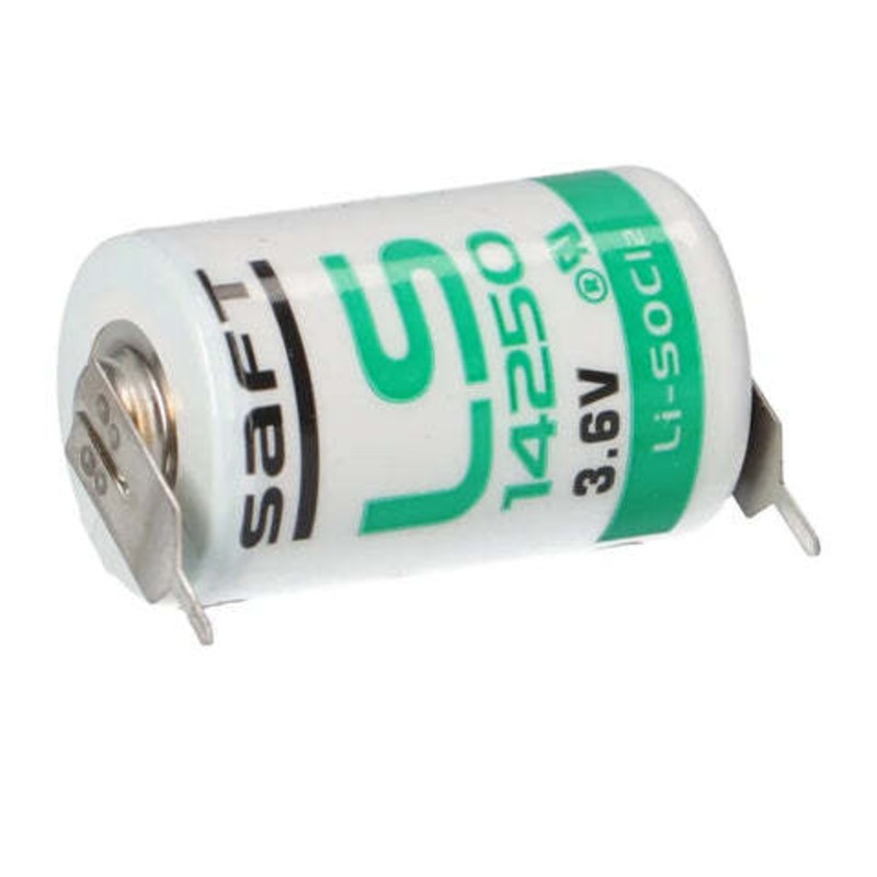 Saft Ls 14250 With Pin Battery - Battery Capacity: 1 Milliampere-Hour (Mah)