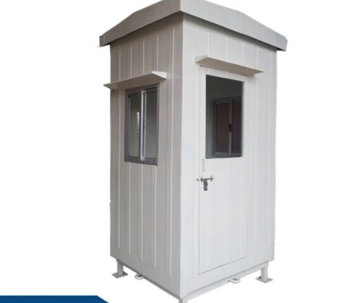 Security Guard Cabin - Color: White