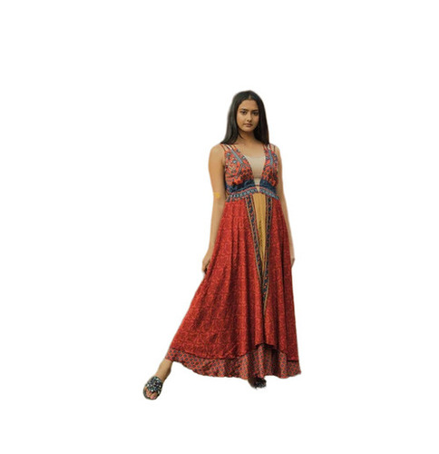Sleeveless Western Dress