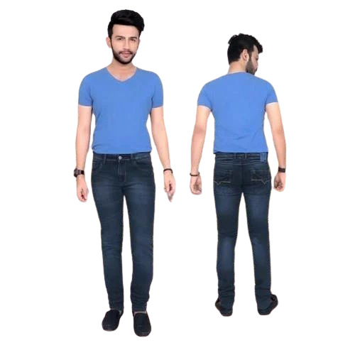Stretchable Denim Jeans - Slim Fit, Dark Blue, Denim | Anti UV, Breathable, Quick Dry, Comfortable Fit