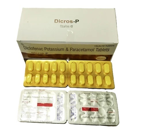 Tablet Diclofenac Potasium Paracetamol Tablet