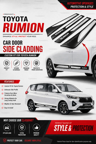 Toyota Rumion Car Door Side Cladding - Dimension (L*W*H): 9.3*3.1*43* Centimeter (Cm)