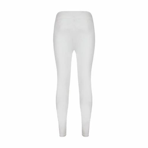 Women White Color Leggings - Design: Standard