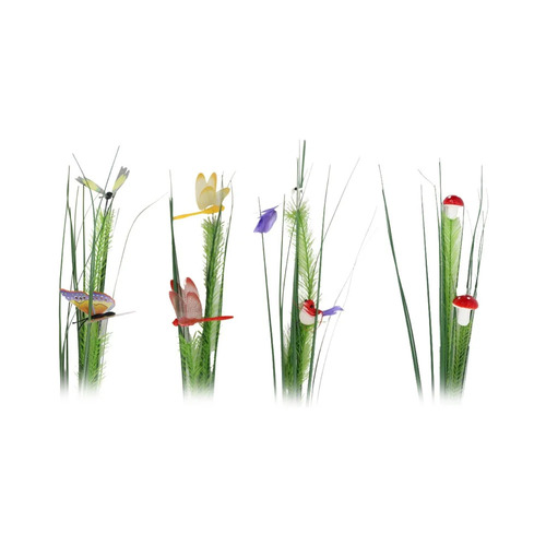 Artificial Leaves Sticks With Mini Creatures