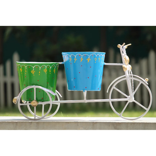 Cycle Shaped Metal Garden Planters