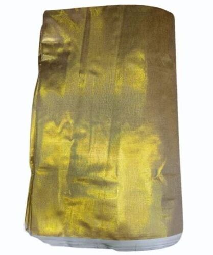 Golden Plain Silk Fabric