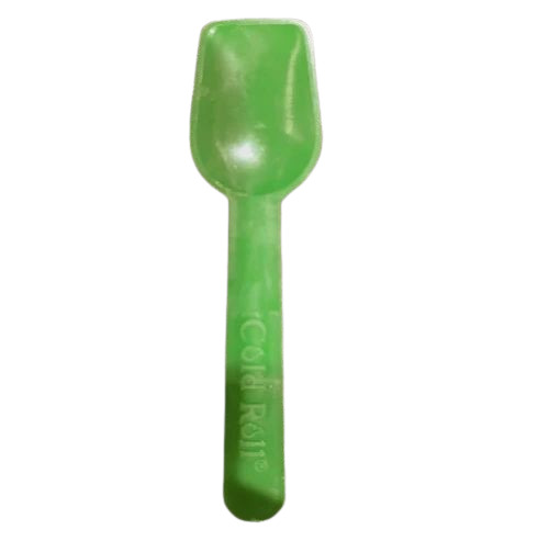 Green Disposable Plastic Spoon