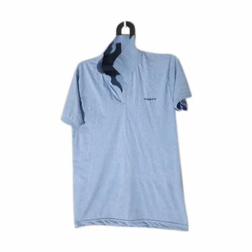 Men Cotton Collar T Shirt