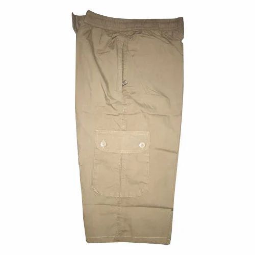 Men Plain Regular Fit Cotton Capri - XL Brown, Half Sleeves | Anti UV, Breathable, Quick Dry, Comfortable Fit