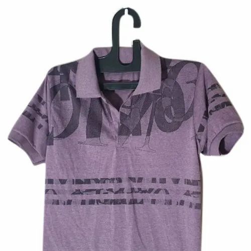 Mens Cotton Collar T Shirt