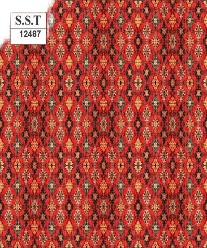 Orange Printed Polyester Fabrics