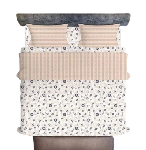 Polycotton Double Bed Sheet Set With Pillow Covers