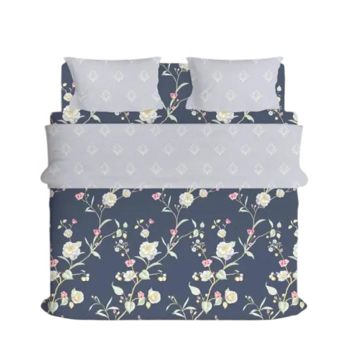 Polycotton Double Bed Sheet With Pillow Covers