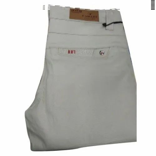 Slim Fit Plain Mens Cotton Pant