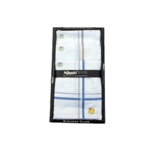White Mens Handkerchief