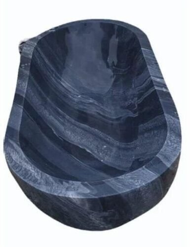 Black Marble Stone Bathtub