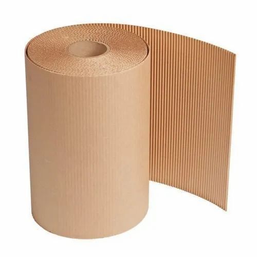brown corrugated roll