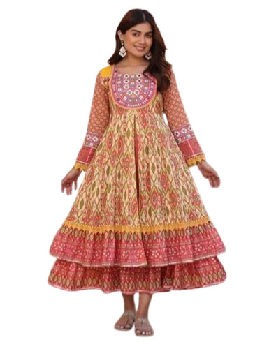 Designer Ladies Printed One Piece Dress